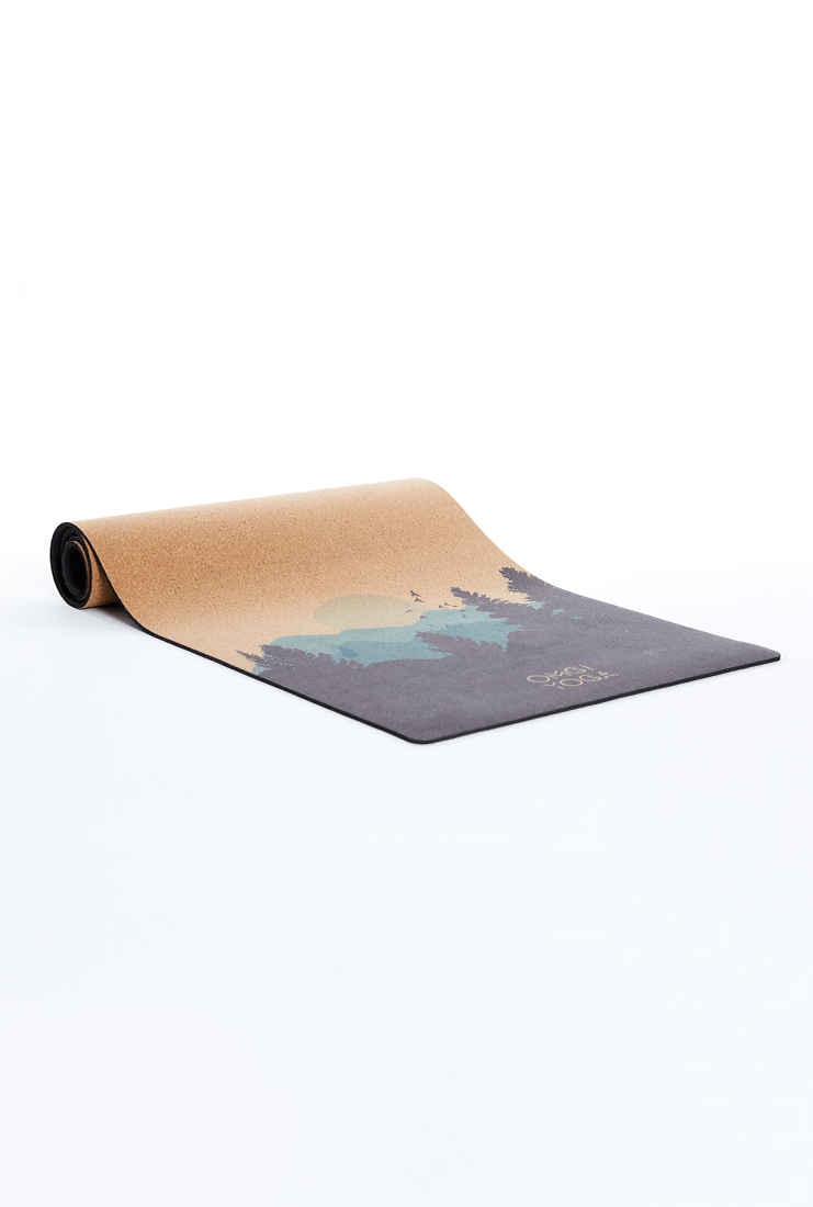 CORKPro Mat - Artists Collection - Mountains (Blue)